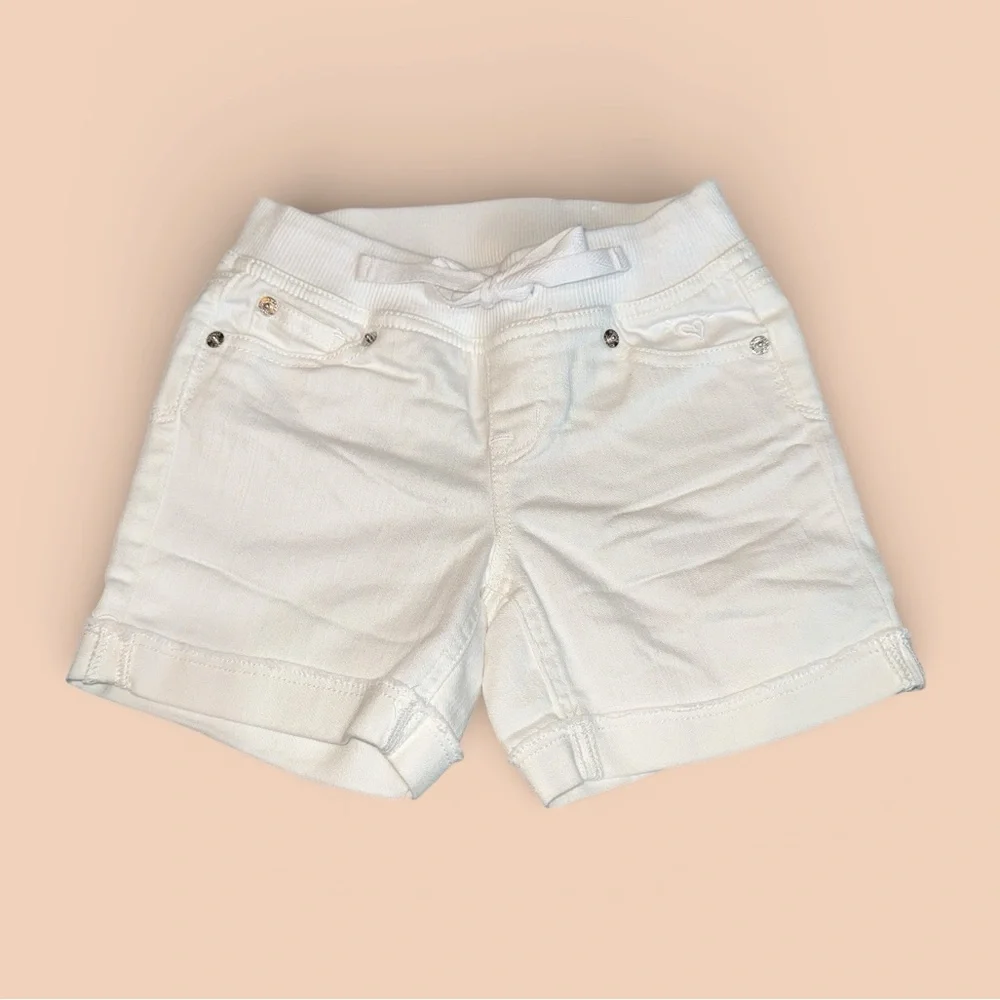 Justice Girls White Bermuda Shorts (7) NEW